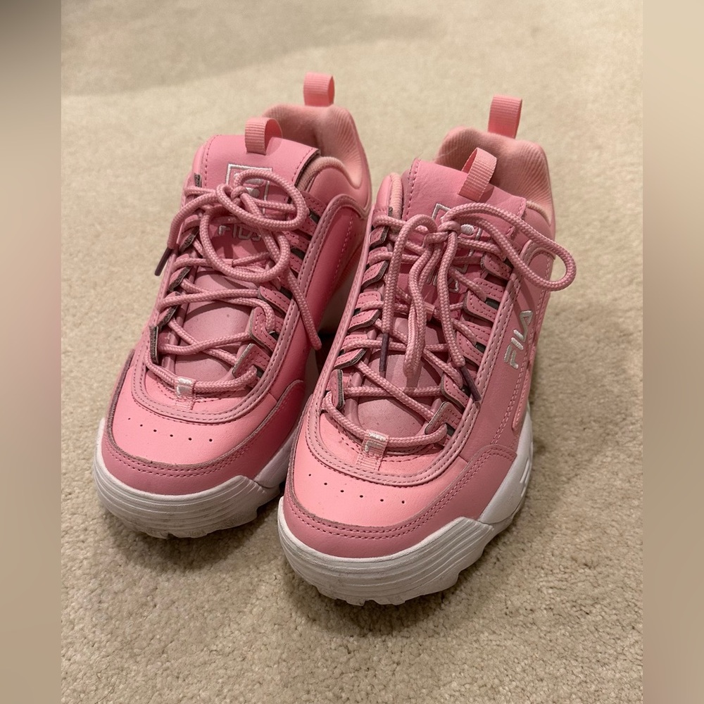 Pink FILA Disruptor Shoes (Chunk FILAs)